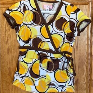 Koi Scrub Top.